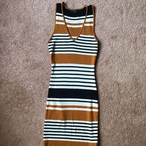 Kendall + Kylie Striped Knit Dress